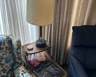 Vintage lamps, end tables