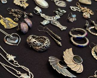 Earrings, pendants, necklace, jewelry