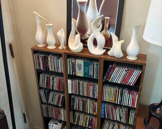 Cd's, pottery, photos of the pottery