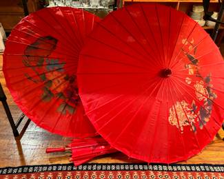 Vintage asian umbrellas