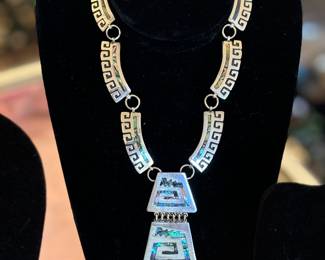 Gorgeous Mexican silver necklace