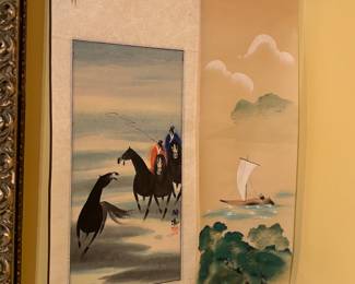 Vintage Chinese scrolls 