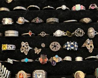 Sterling jewelry, rings