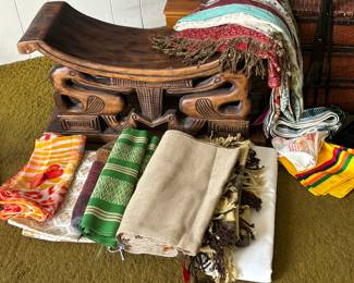 African throne, fabric