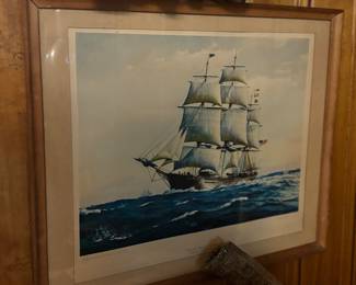 Art, ship scene