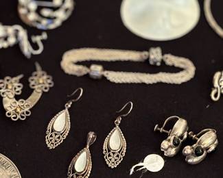 Sterling jewelry, earrings