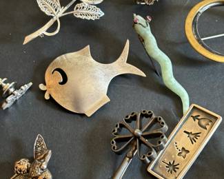 Unique sterling pins