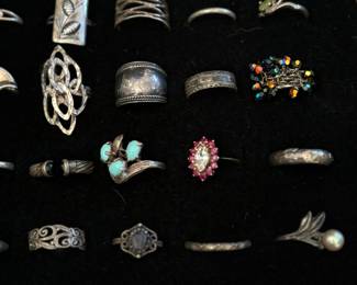 Sterling jewelry, rings