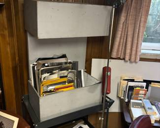 Lighting, photos, rollable cart