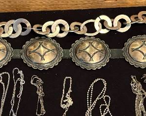 Navajo sterling silver belt