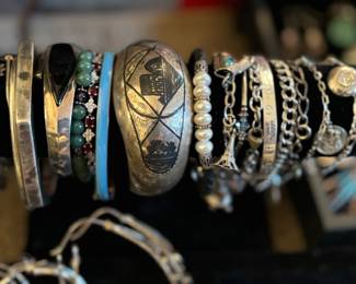 Mexican silver, sterling bracelets