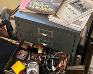 Camera accessories, photography books