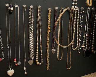 Sterling jewelry, necklaces 