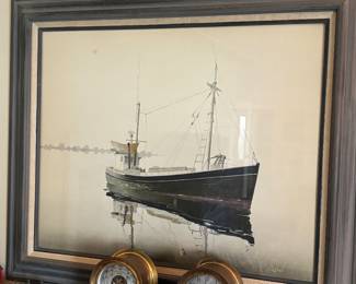 Chelsea Boston shipstrirke clock set