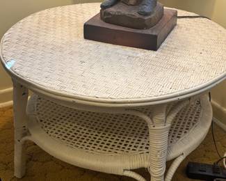 Vintage wicker table