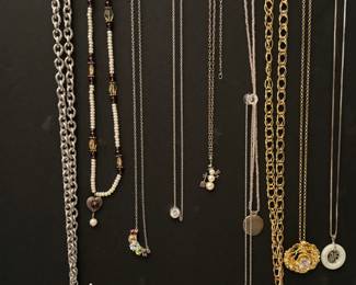 Sterling jewelry, necklaces 