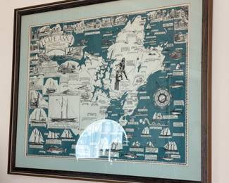 Vintage nautical wall hanging 