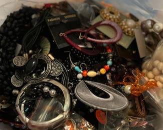 BANKERS BOXES OF COSTUME JEWELRY