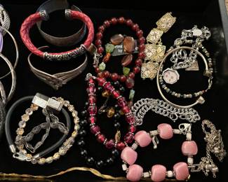 Sterling bracelets, jewelry 