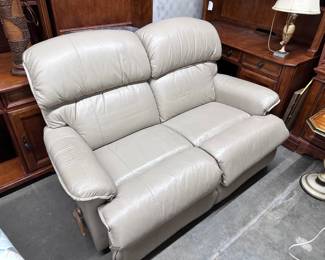 Leather Reclining Loveseat