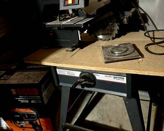 10” band saw and table 
