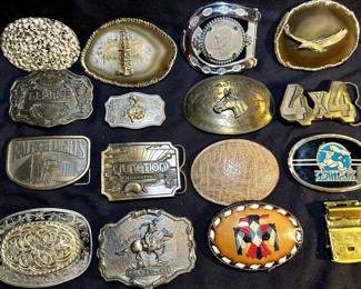 Vintage belt buckles 