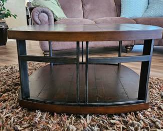 Modern Coffee Table w/ Wheels
