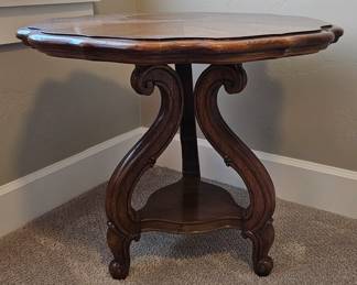 Thomasville Side Table w/ Removable Glass Top