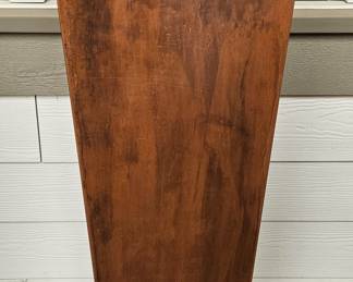 Tall Copper Colored Metal Flowerpot