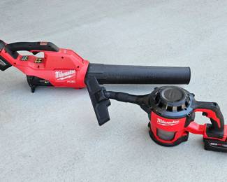 Milwaukee Leaf Blower & Small Vacuum - w/ batteries & chargers