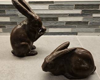 Cast Iron Bunnies