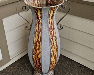 Metal Vase or Flowerpot