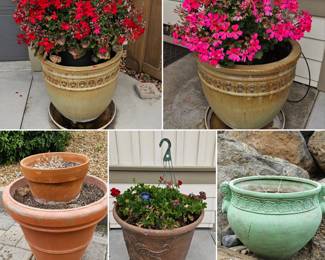 More flowerpots (hanging baskets sold separately)