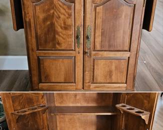 Beautiful Wood Bar Cabinet