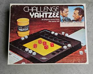 Vintage Challenge Yahtzee Board Game