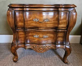 Vintage Fruitwood Side Table - 1 of 2