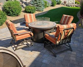 Patio Chairs & Fire Pit Table (sold separately)