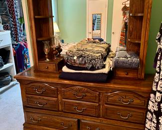 Bedroom dresser & mirror
