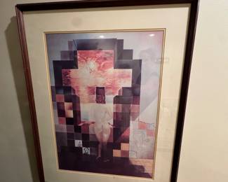 Salvador Dali “Abraham Lincoln” (Dalivision) framed print