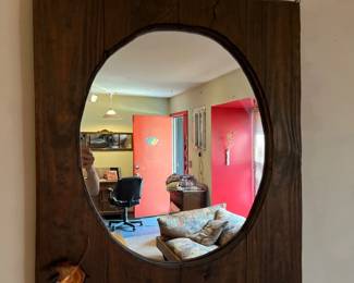 wooden mirror