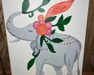 Handpainted Elephant 
