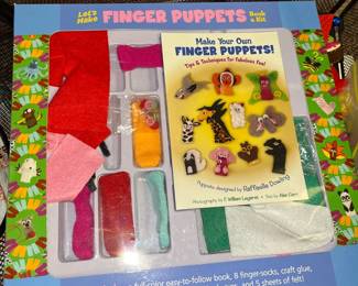 Lets Make Finger Puppets Book & Kit 