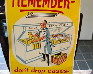 vintage poster - Remember - Dont drop cases