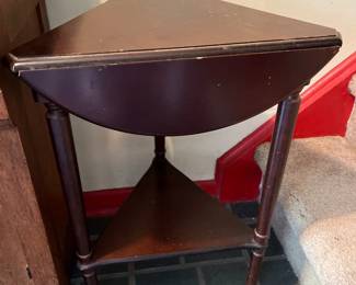 Drop Leaf Mahogany Wood Table