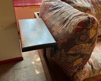 Mid Century Sofa Futon with End Tables 