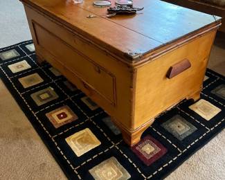 Cherry Wood Blanket/Chest/Coffee Table 