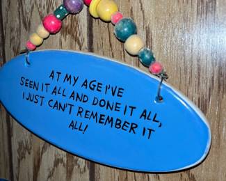 Tumbleweed Pottery Wall Art "My Age"