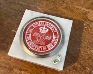 Rutgers University Paperweight 