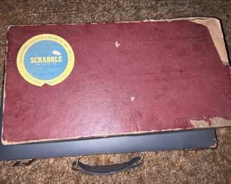 vintage scrabble board