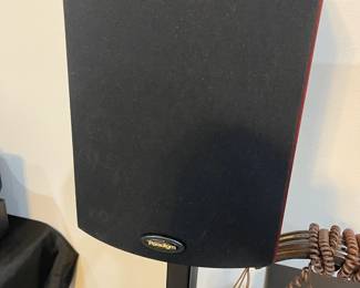 Paradigm speakers with stands - also pair of monitor 3's in cherry - towers 